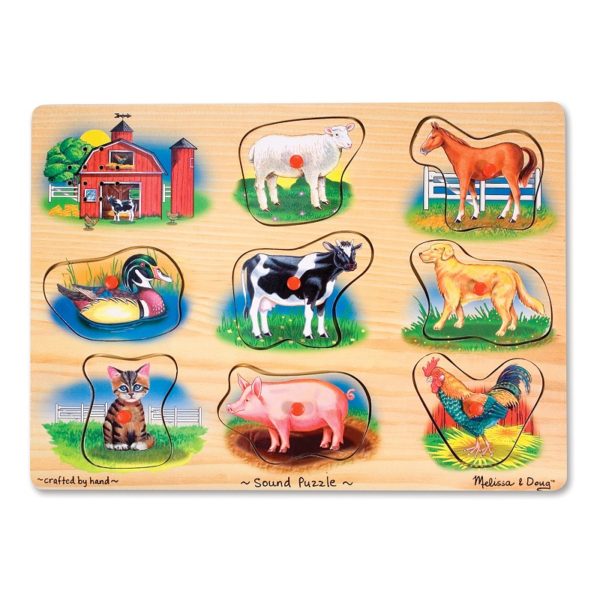 Дървен музикален пъзел с дръжки Melissa & Doug 10268 1