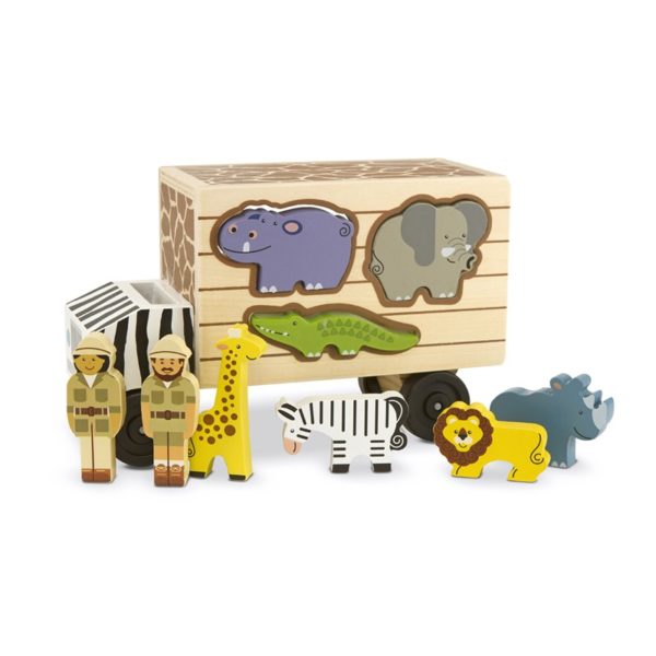 Дървено камионче сортер Сафари Melissa & Doug 15180 (1)