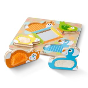 Дървен пъзел за осезание с животни Докосни и отгатни Melissa & Doug 11898 (1)