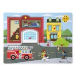 Дървен музикален пъзел - Около пожарната Melissa & Doug MT10736_1