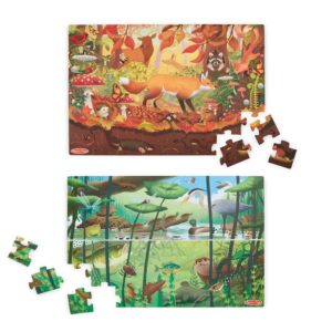 Двустранен детски пъзел за търсене и намиране Let's Explore Melissa & Doug